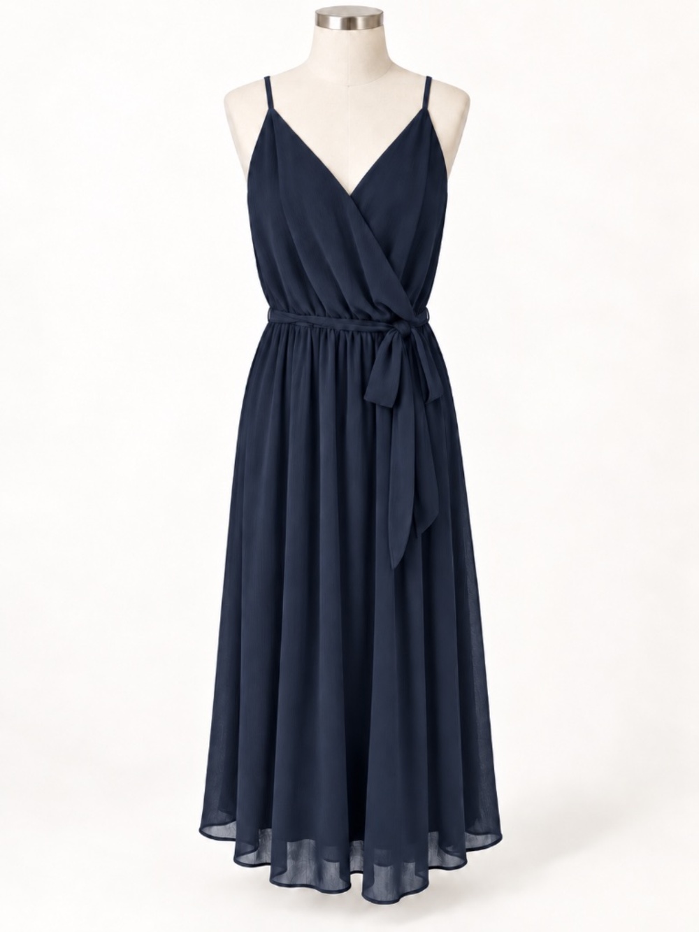 BANANA REPUBLIC NAVY SPAGHETTI-STRAP DRESS– SIZE MEDIUM